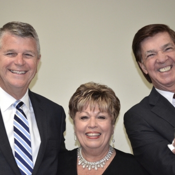 CSC President Carolyn Bernard & John Covington Being Photo Bombed by Lonnie Craig