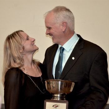 Ches HS 2016 Coach of the Year Ryan Wieck, With Happy Mrs. Wieck