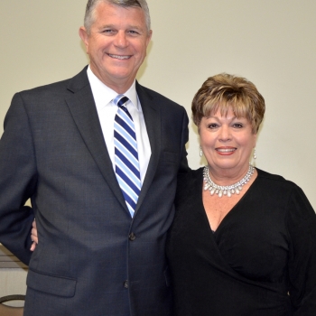 CSC Pres Carolyn Bernard with John Covington