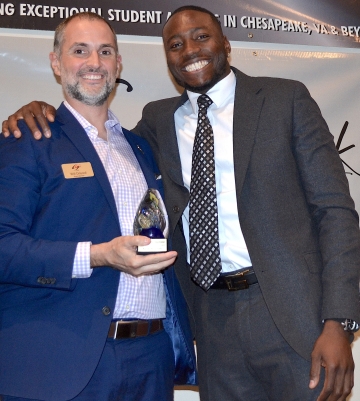 Grant Holloway with CSC 2025 President, Will Driscoll