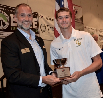 Student Athlete, Casey Cuddyer, Great Bridge HS wWill Driscoll, CSC Pres