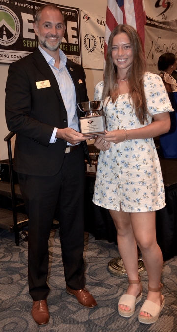 Student Athlete, Maddie Lemaster, Softball, Western Branch HS wWill Driscoll, CSC Pres