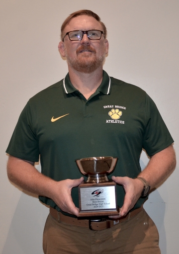Student Athlete, Niko Panayioto, Great Bridge HS, Award Accepted by