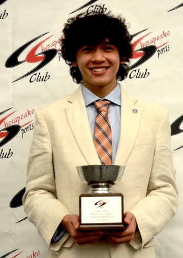 Student Athlete, Caiden Aurelio, Boys Cross Country, Grassfield HS