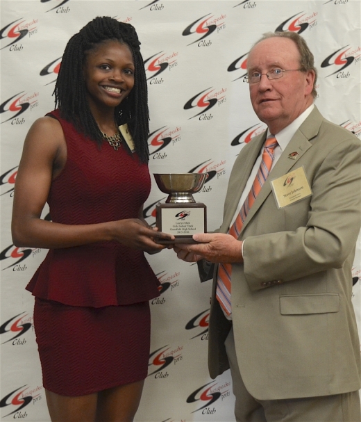 Lauryn Ghee and Steve Johnson, CSC President