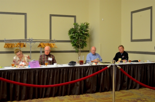 Reception Table Hard At Work