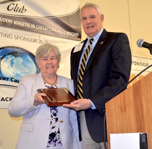 Sue Dixon, Legends of Honor Awardee wCSC Pres Jim Cleavenger