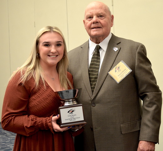 Student Athlete Emily Murphy w_Martin Oliver, CSC Pres